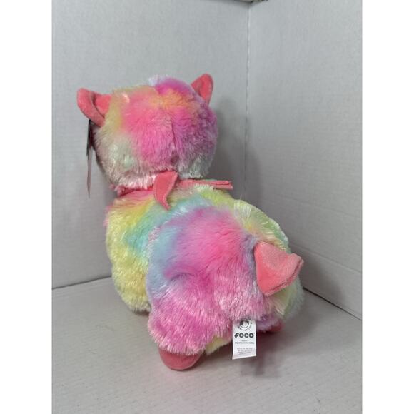 Atlanta Braves Tye Dye / Rainbow Llama with pink bandana FOCO - Picture 4 of 12